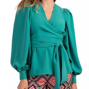 Trina Turk Aquatic Wrap Top NWT